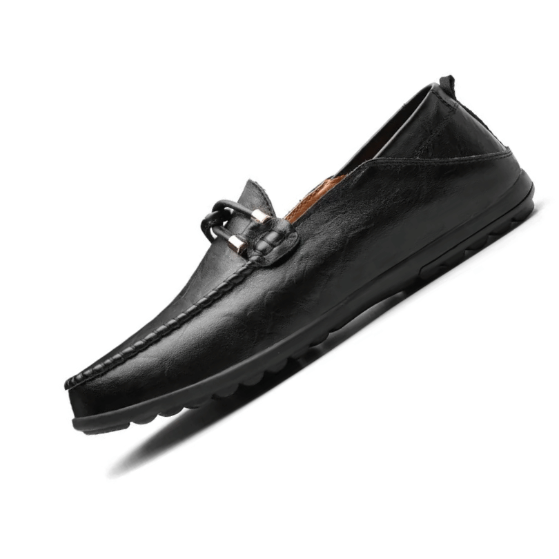 Zedmax Fashion Leather Relaxed-Fit Casual Loafers