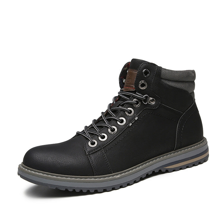 Zedmax  Leather Boot Men