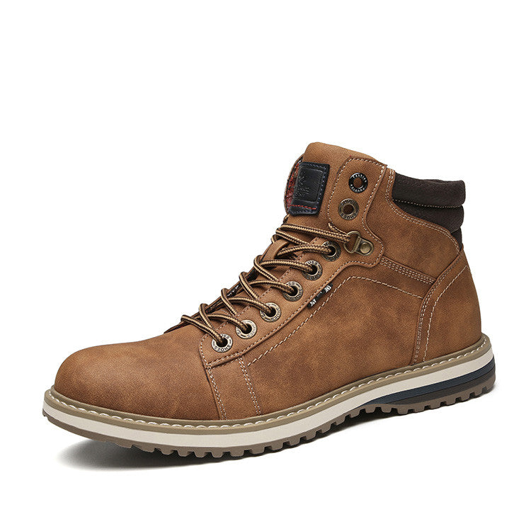 Zedmax  Leather Boot Men