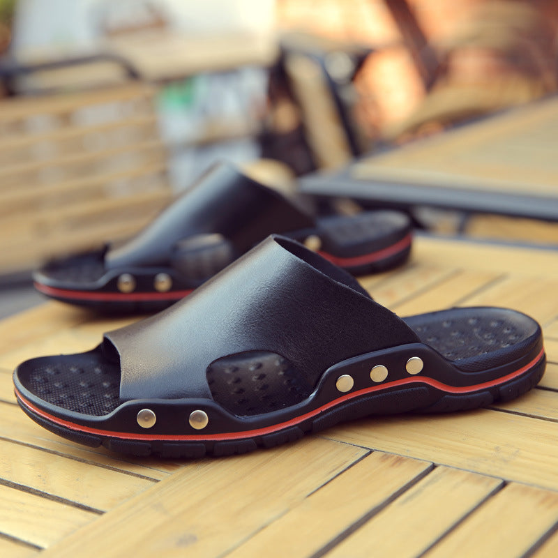 Zedmax Summer Leather Slippers Men/Women