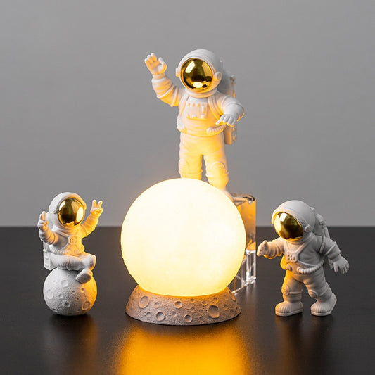 The Astronauts and Moon Statue