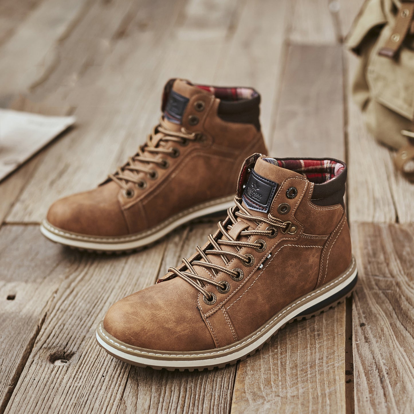 Zedmax  Leather Boot Men