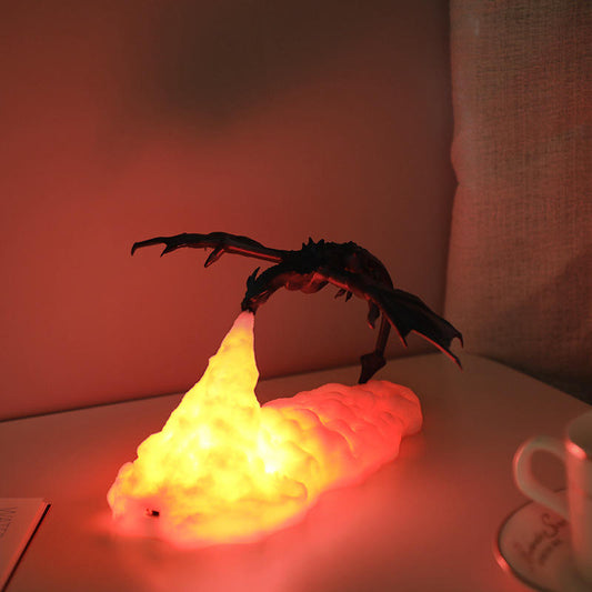 Wyvern Dragon Fire-Breathing Lamp