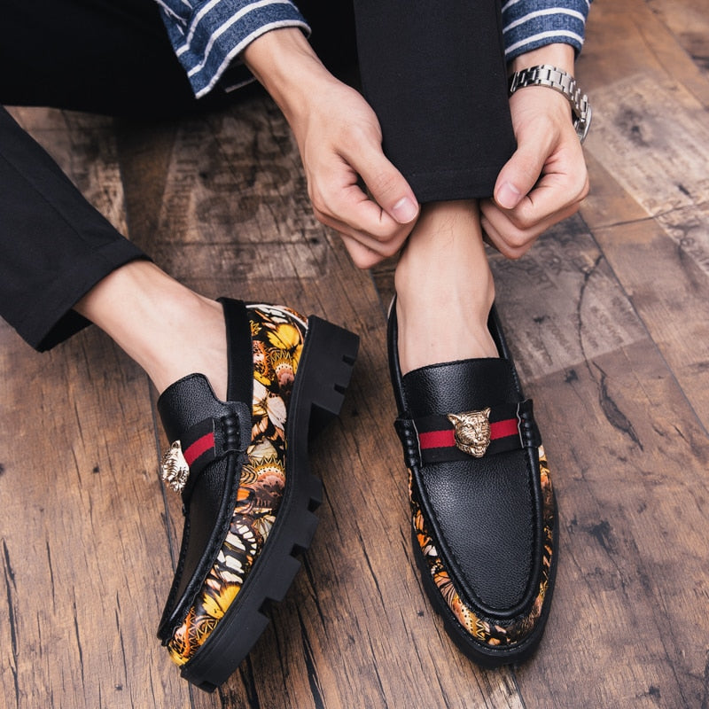 Zedmax Color-blocking Loafers