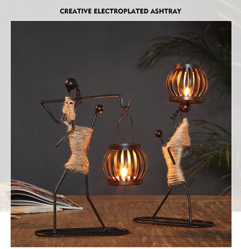 The African Style Luxury Candle Holders