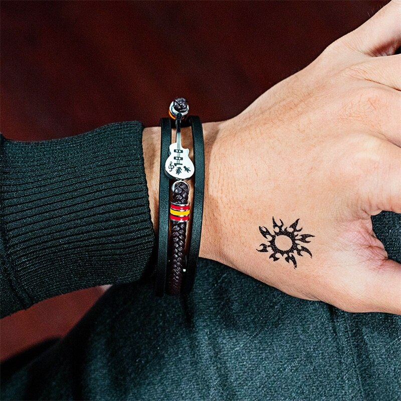 Zed Collection Leather Acoustic Guitar Bracelet