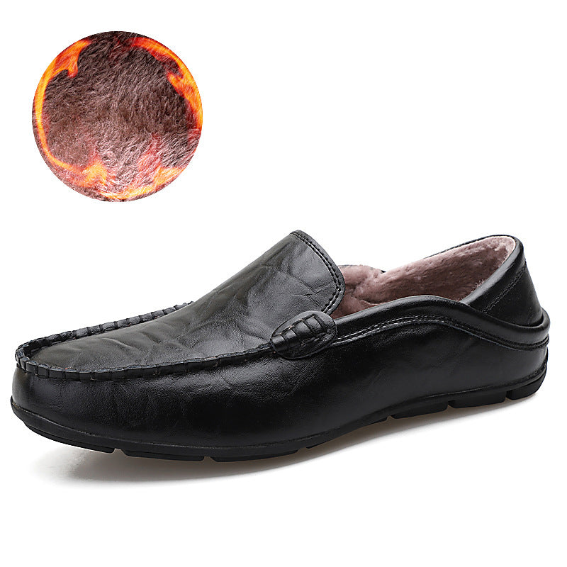 Zedmax Winter Leather Casual Loafers