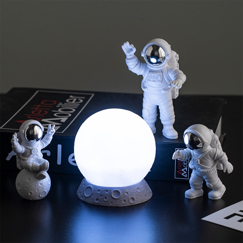 The Astronauts and Moon Statue