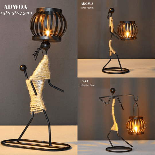 The African Style Luxury Candle Holders