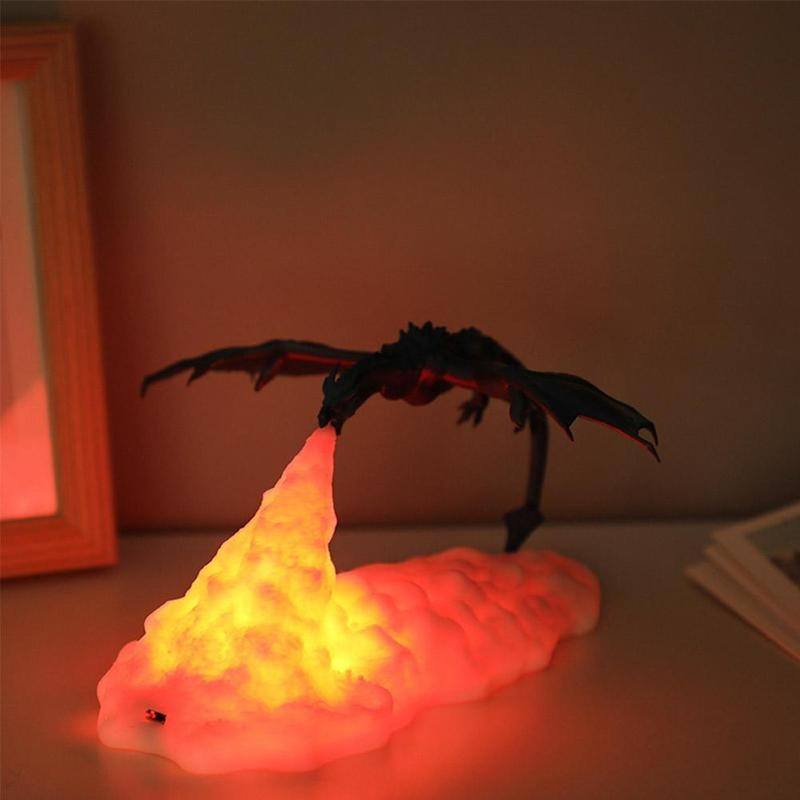 Wyvern Dragon Fire-Breathing Lamp