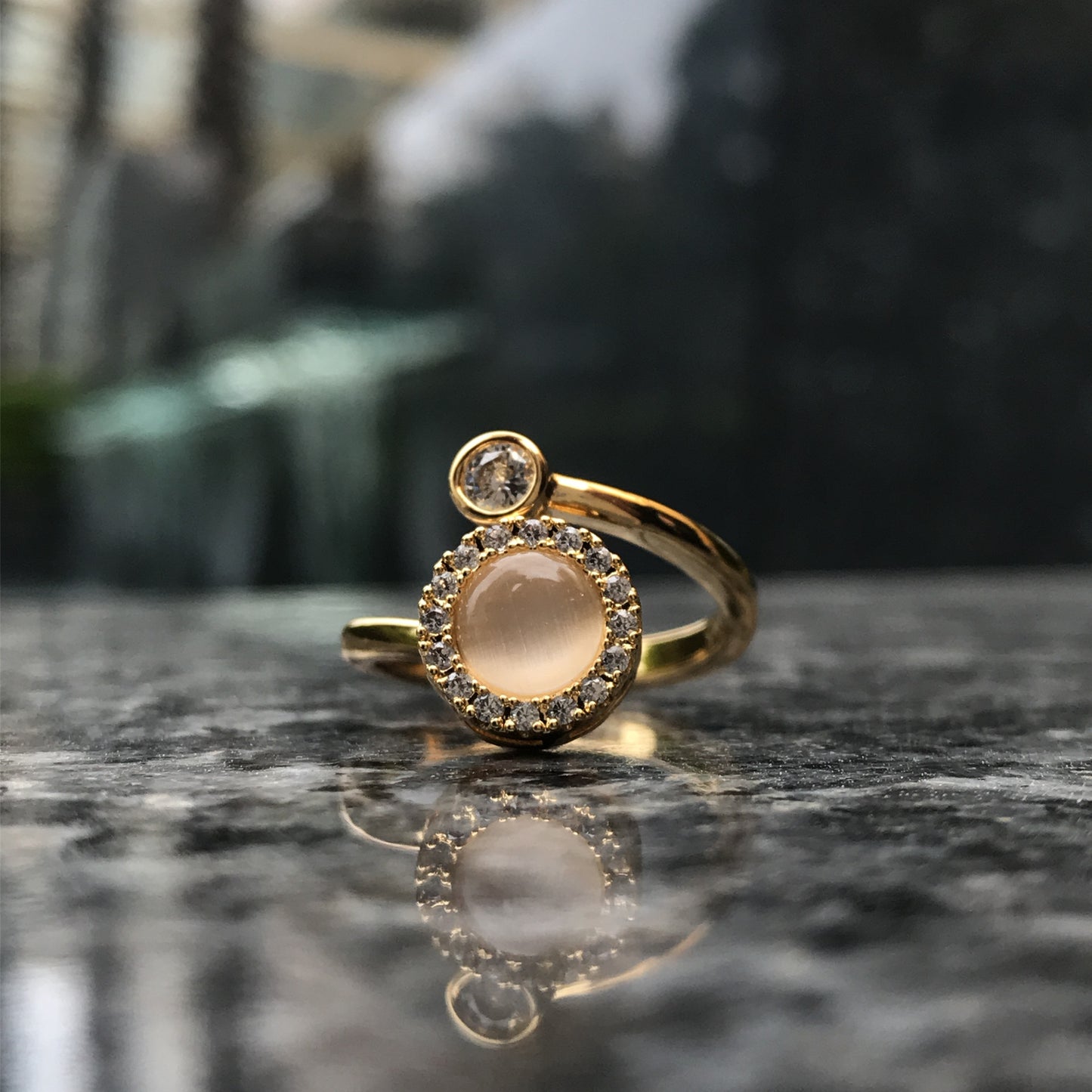 The Moonstone Rotatable Ring