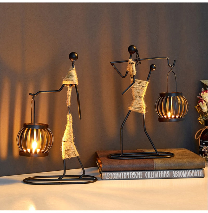 The African Style Luxury Candle Holders