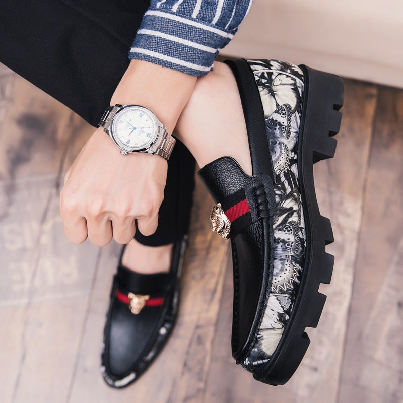 Zedmax Color-blocking Loafers